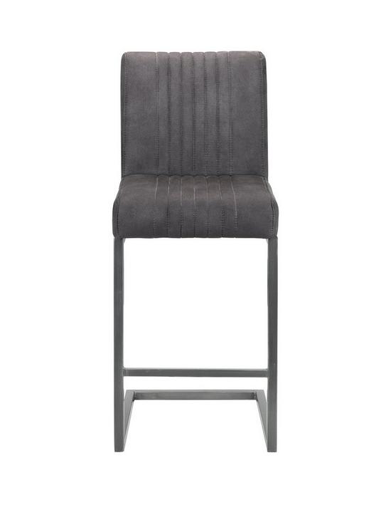 stillFront image of julian-bowen-pair-of-brooklyn-bar-stools-charcoal-grey