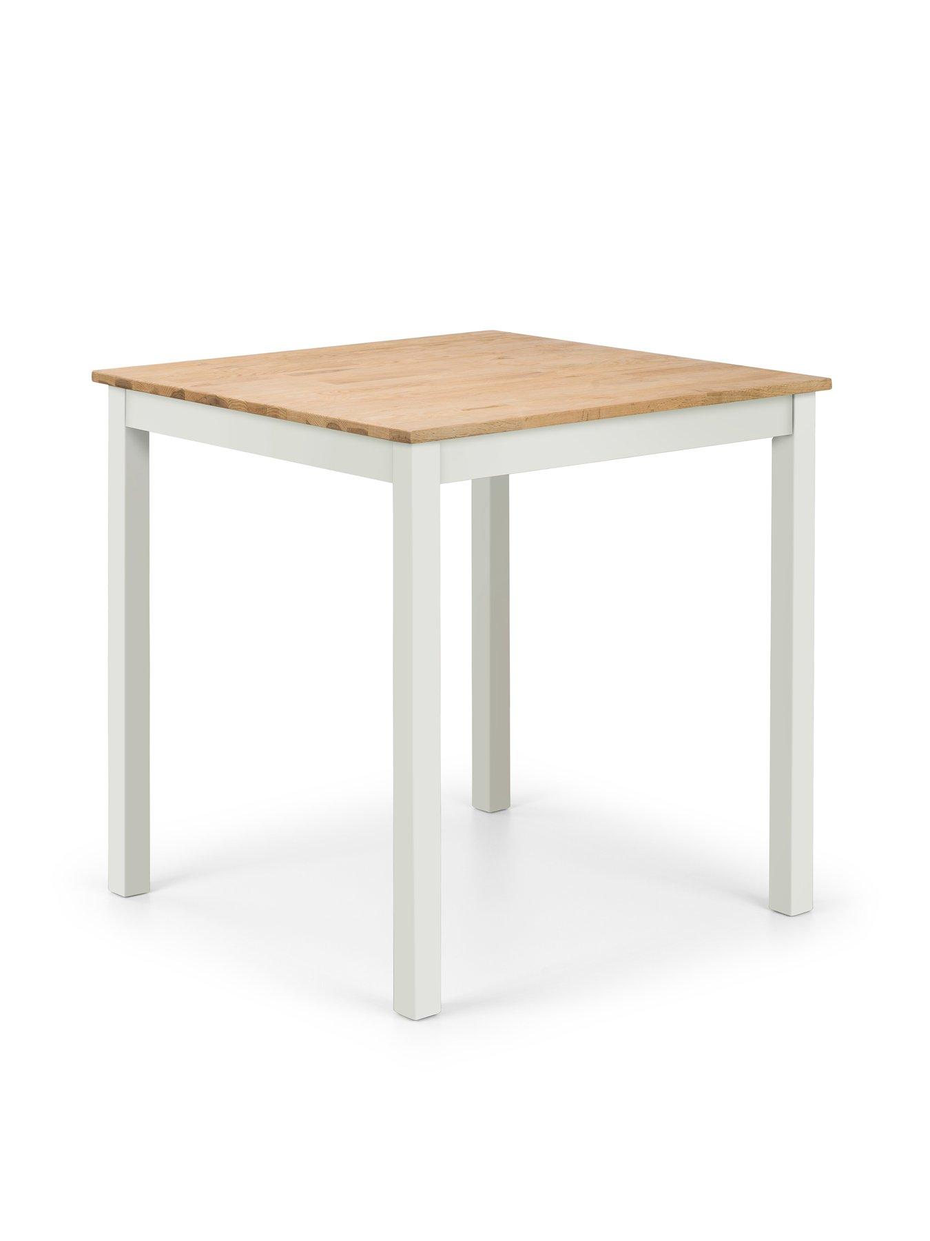 image of julian-bowen-coxmoor-75-cm-square-solid-oaknbspdining-table-2-chairs