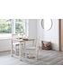  image of julian-bowen-coxmoor-set-of-2-solid-oak-dining-chairs-white