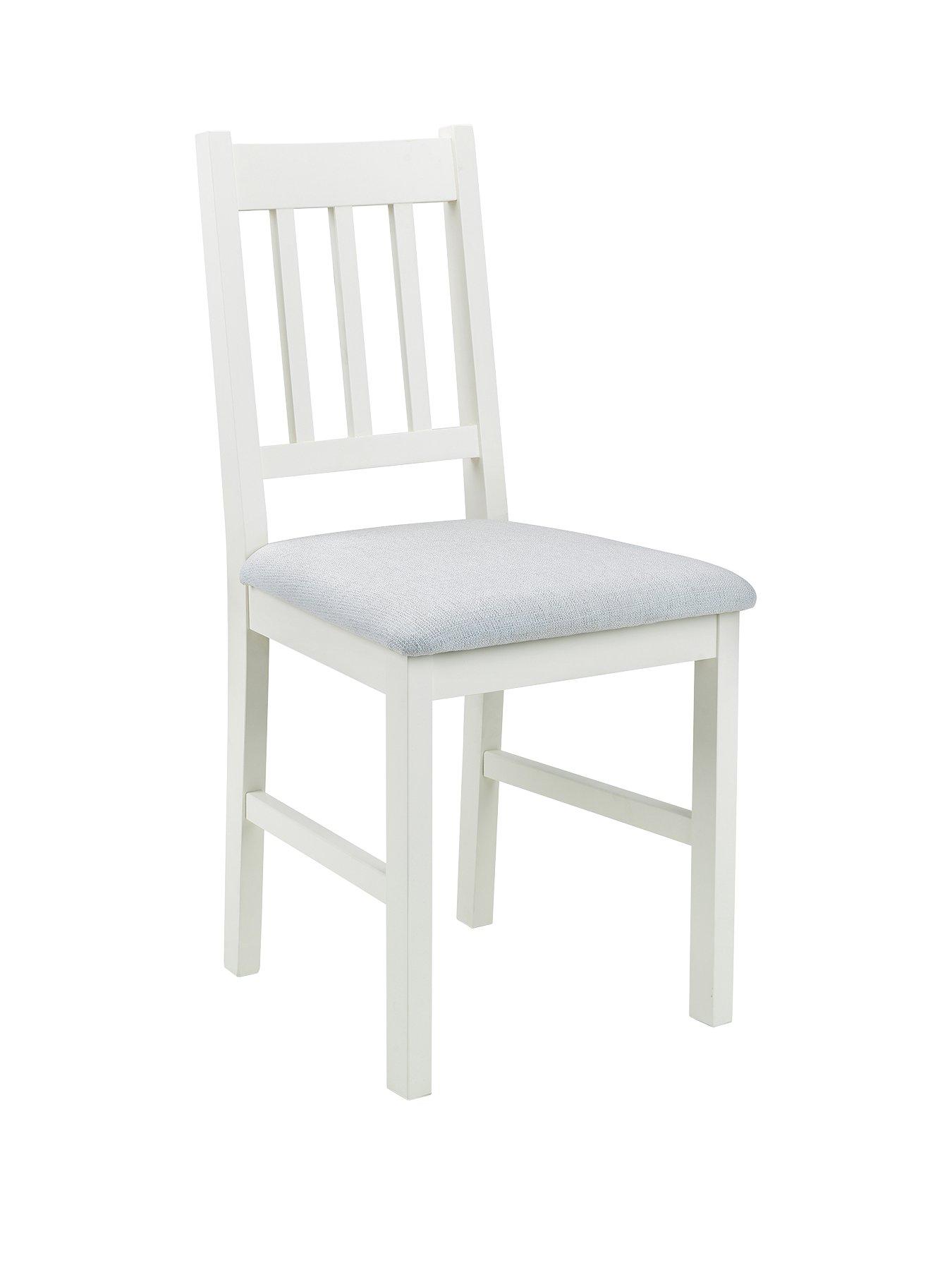 Image 3 of 5 of Julian Bowen Coxmoor Set of 2 Solid Oak Dining Chairs - Ivory