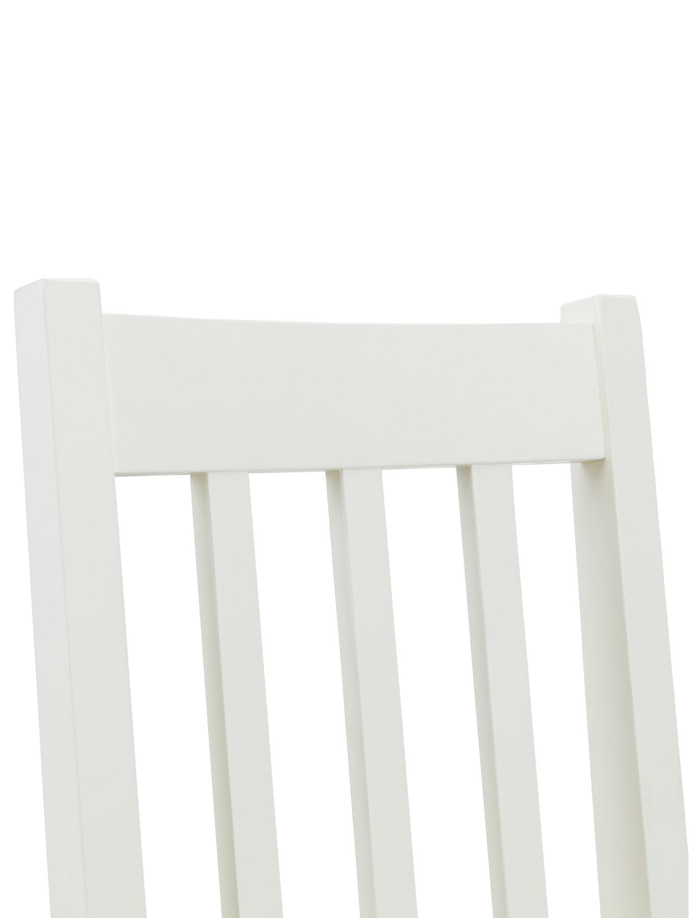 Image 4 of 5 of Julian Bowen Coxmoor Set of 2 Solid Oak Dining Chairs - Ivory