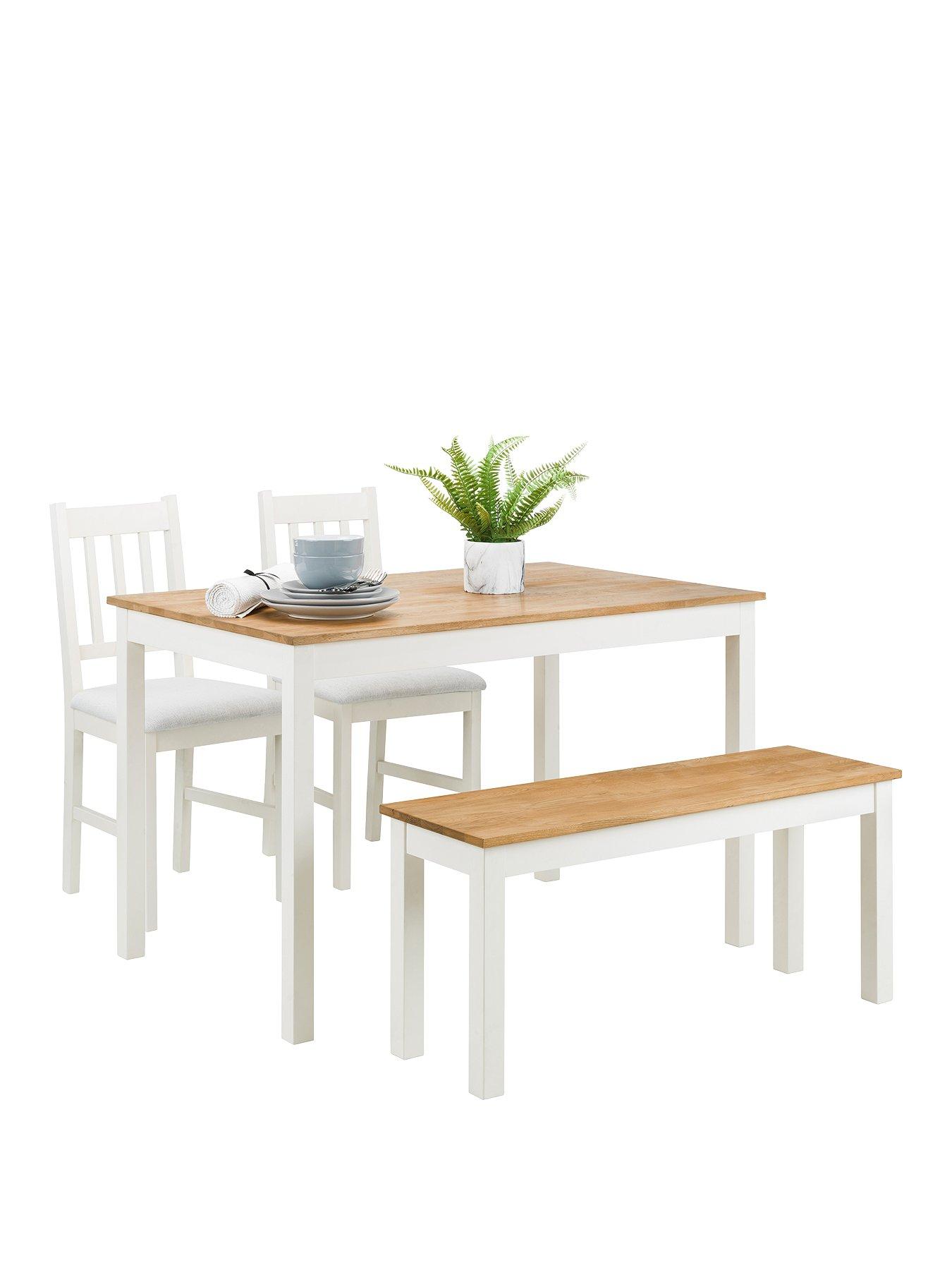 stillFront image of julian-bowen-coxmoor-118-cmnbspsolid-oaknbspdining-table-2-chairs-and-1-bench