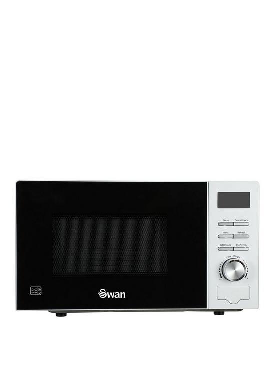 front image of swan-20l-700w-digital-microwave--white