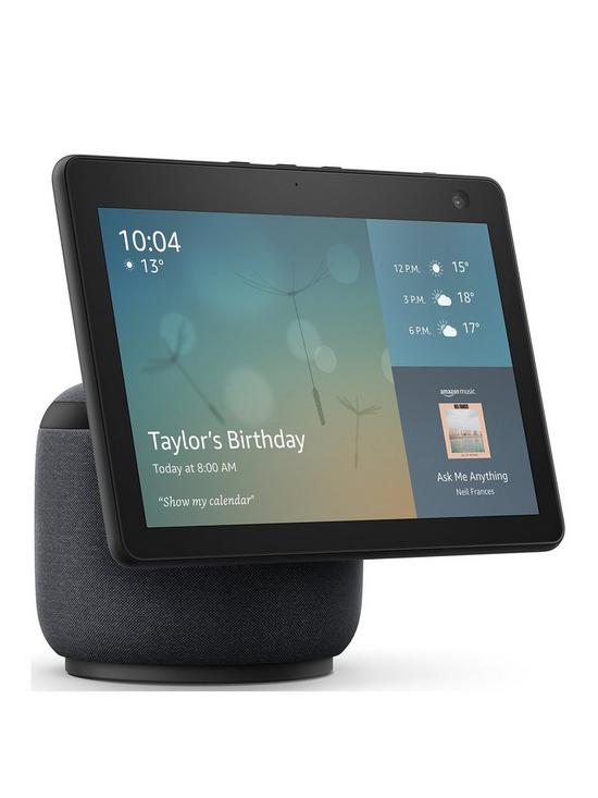 front image of amazon-all-new-echo-show-10-3rd-generation-hd-smart-display-with-motion-and-alexa-charcoal-fabric