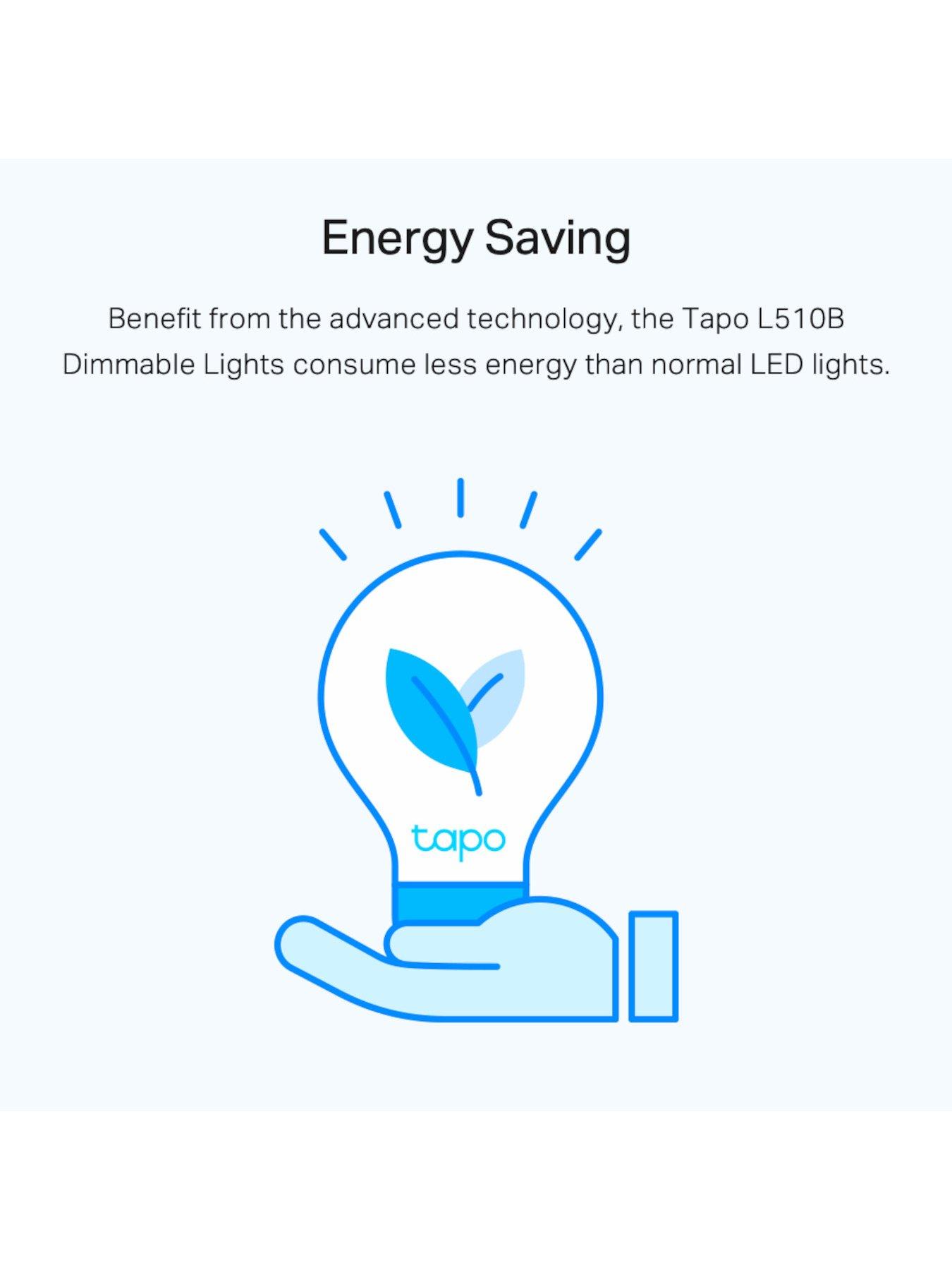  image of tp-link-tapo-l510e-smart-bulb-2-pack-white-e27