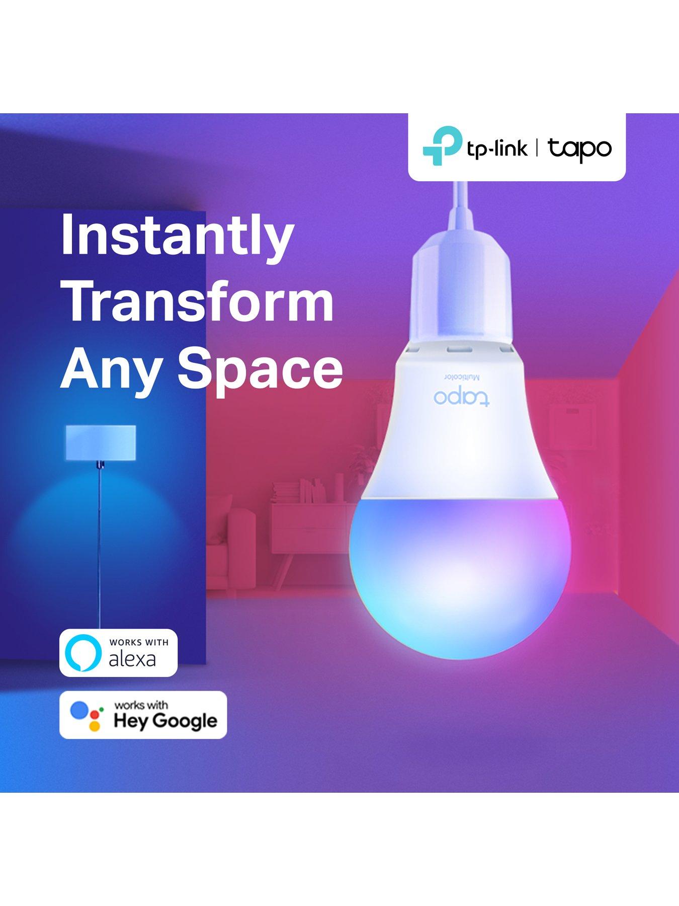  image of tp-link-tapo-l530b-2-pack-smart-b22-multicolour-amp-dimmable-led-bulb-806-lumens-schedule-amp-timer