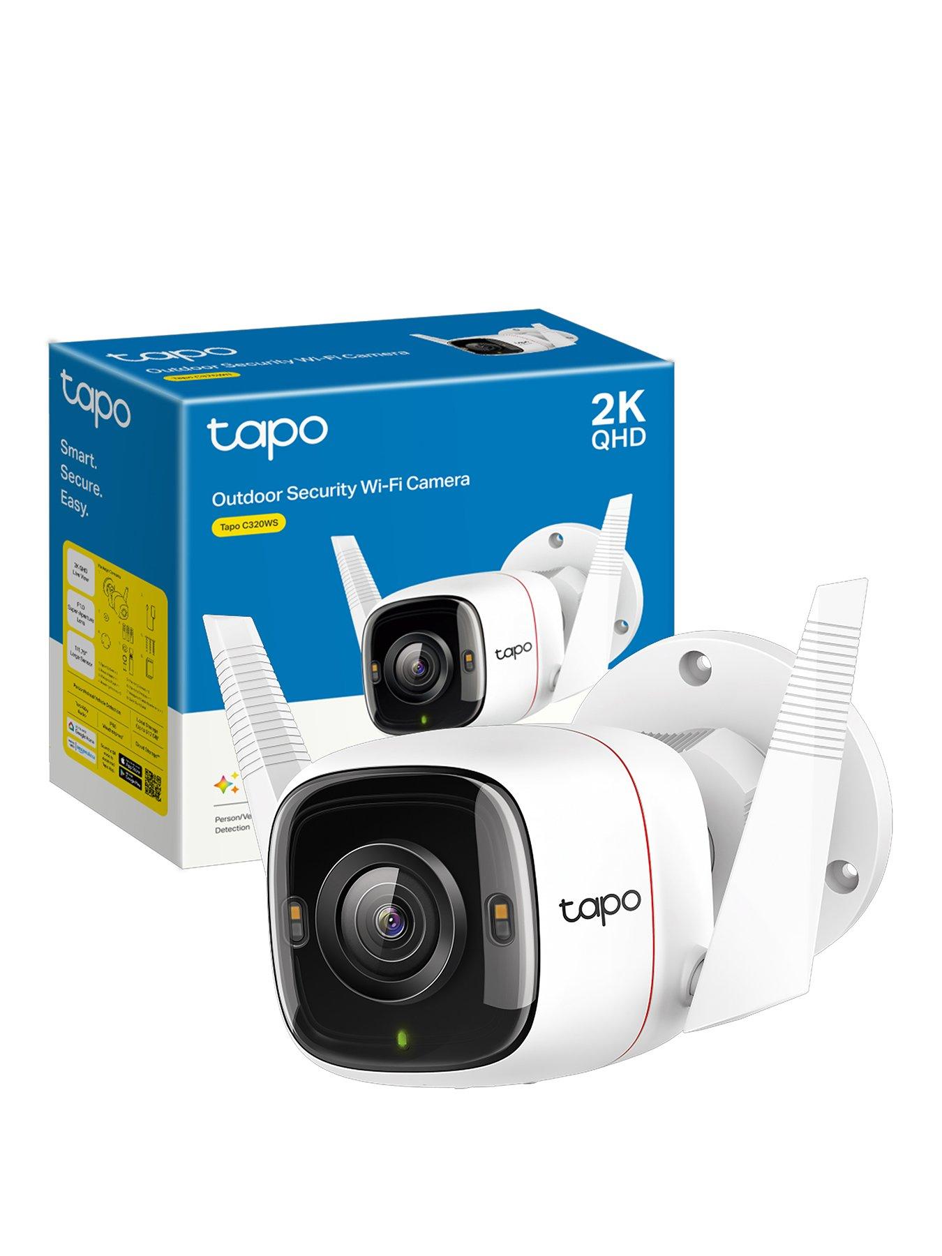 TP Link Tapo C320WS 2K 4MP Wi-Fi/Wired Security Outdoor Camera, Coloured Night Vision, No Monthly Fee