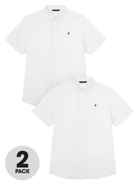 very-man-value-short-sleeve-oxford-shirts-2-pack-white