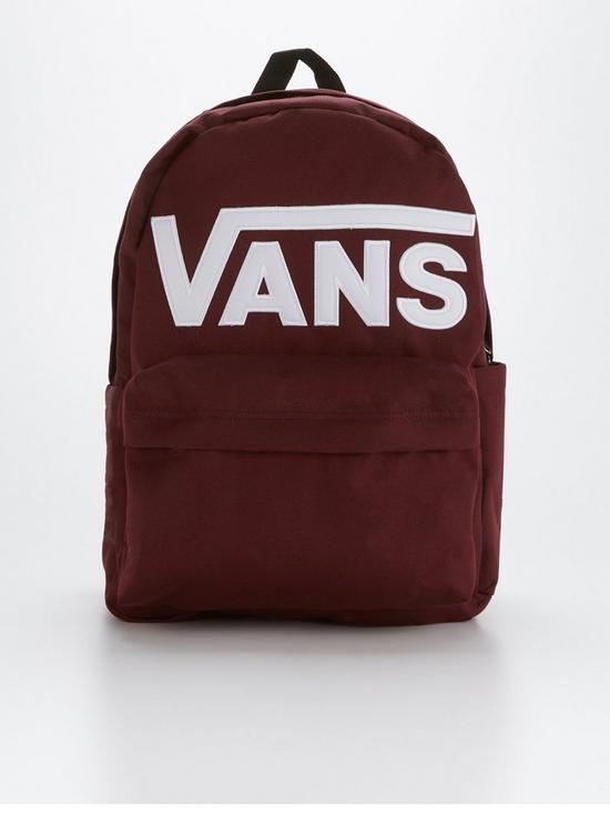 front image of vans-old-skool-drop-v-backpack--nbspburgundy