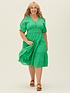  image of josie-x-very-button-through-broidery-midi-dress-green