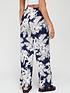  image of v-by-very-satin-printed-relaxed-trousers-navy-floralnbsp