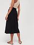  image of v-by-very-linen-mix-button-front-midi-skirt