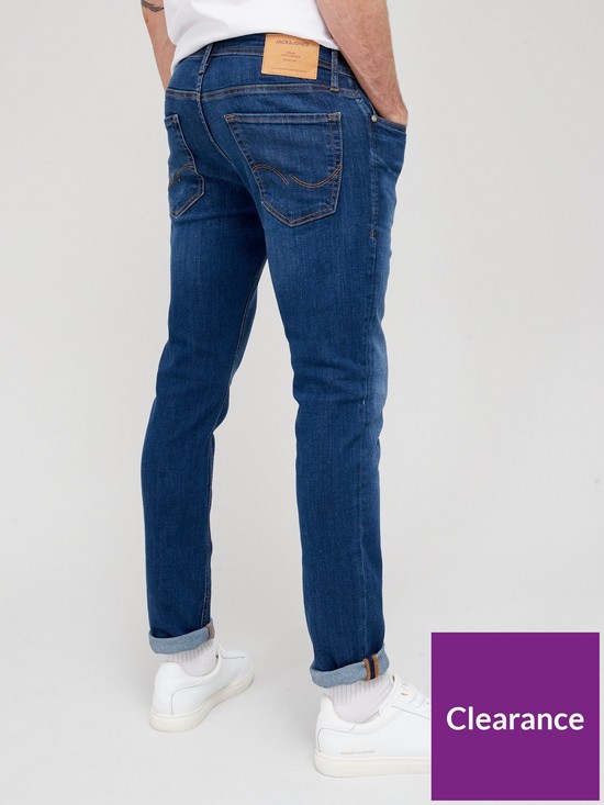 stillFront image of jack-jones-glenn-slim-fit-jeans-mid-wash