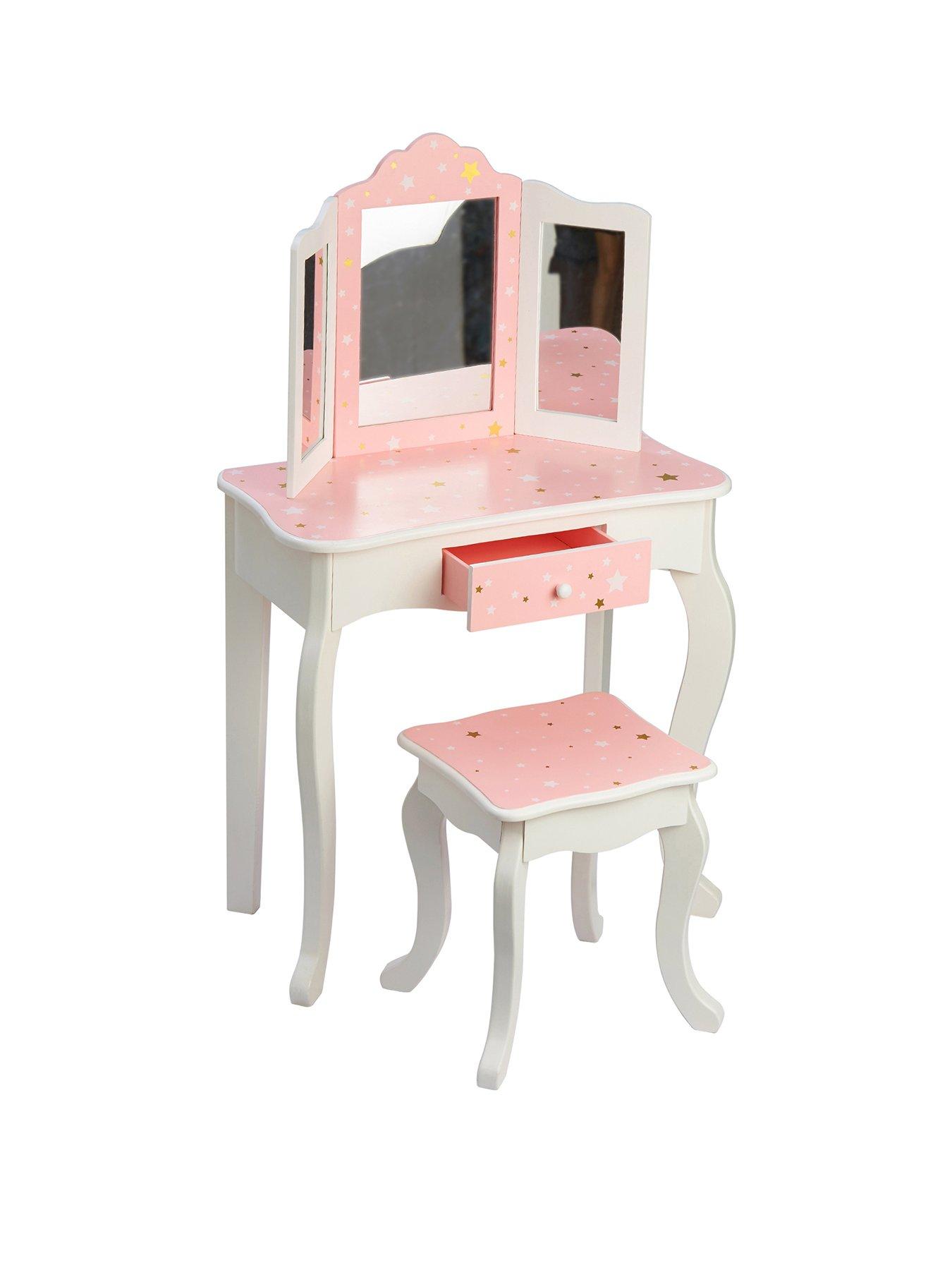  image of teamson-kids-fantasy-fields-twinkle-stars-vanity-set