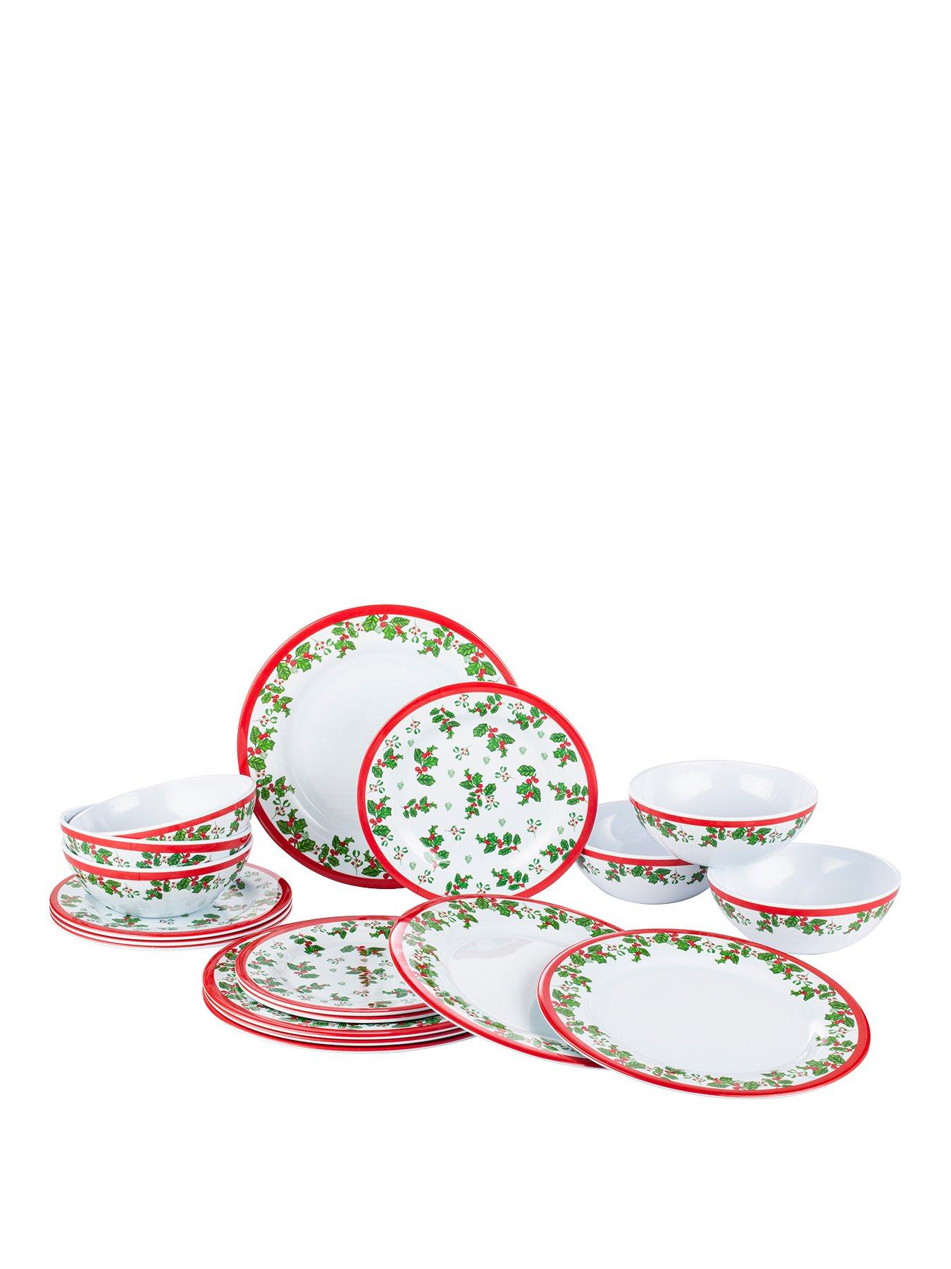 Melamine christmas outlet bowls