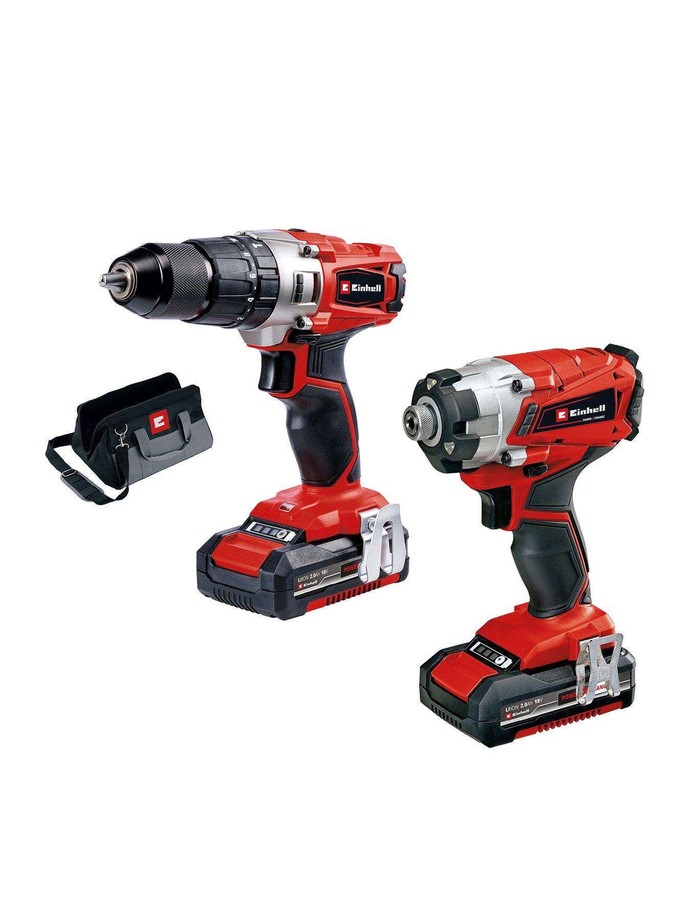 Einhell PXC Cordless Combi Drill Impact Driver 18V includes