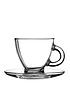  image of ravenhead-entertain-set-of-4-cappuccino-cups-with-saucers