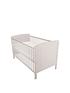  image of cuddleco-juliet-cot-bed-and-cuddleco-harmony-sprung-mattress-dove-grey