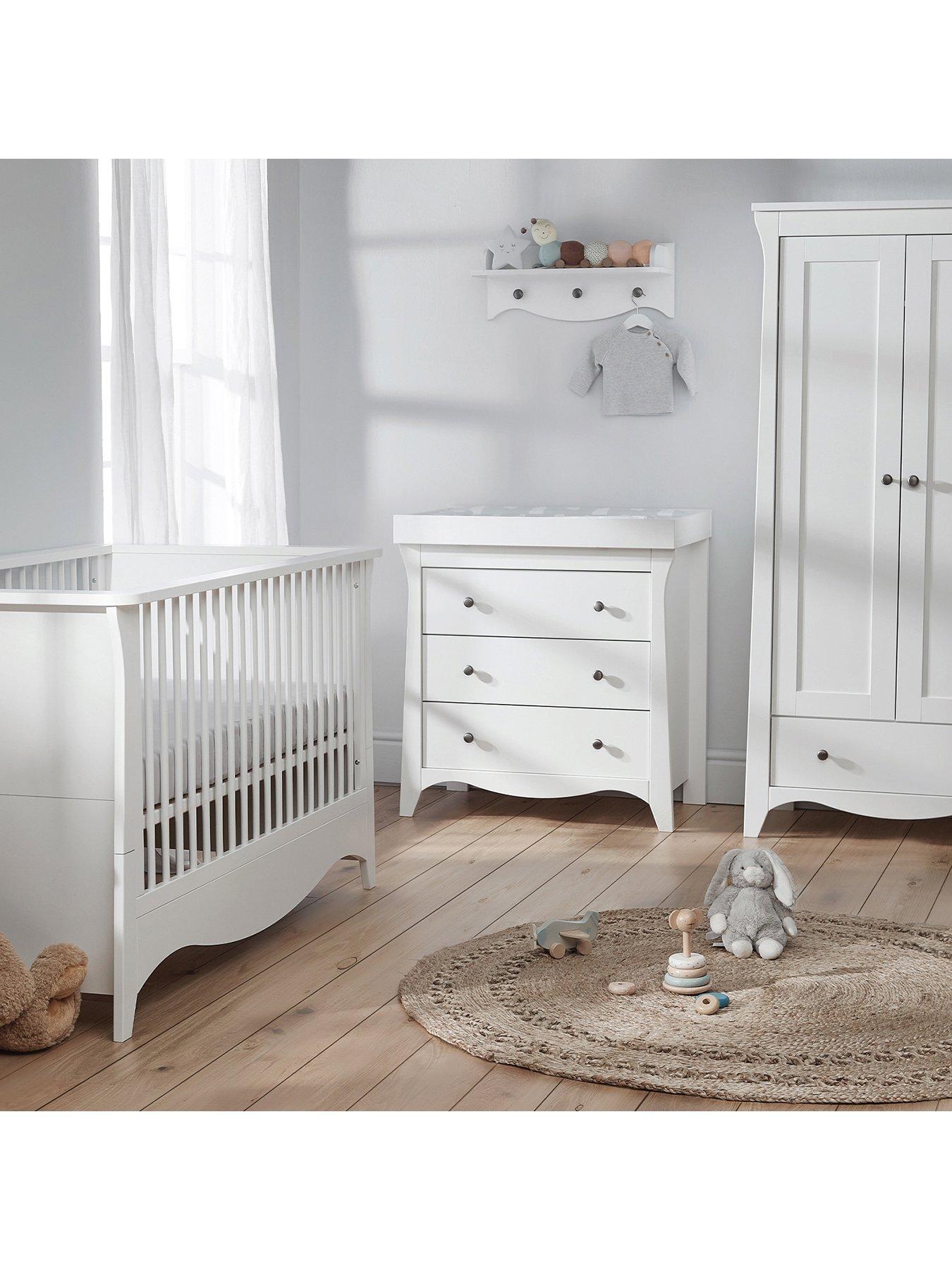 undefined Clara 3 Piece Nursery Furniture Set - White