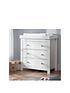  image of cuddleco-aylesbury-2pc-set-3-drawer-dresser-and-cot-bed-ash