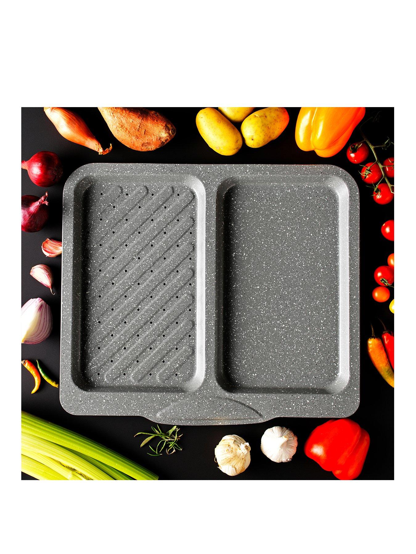 Image 1 of 5 of Salter Marble Split Dual Function Baking Tray