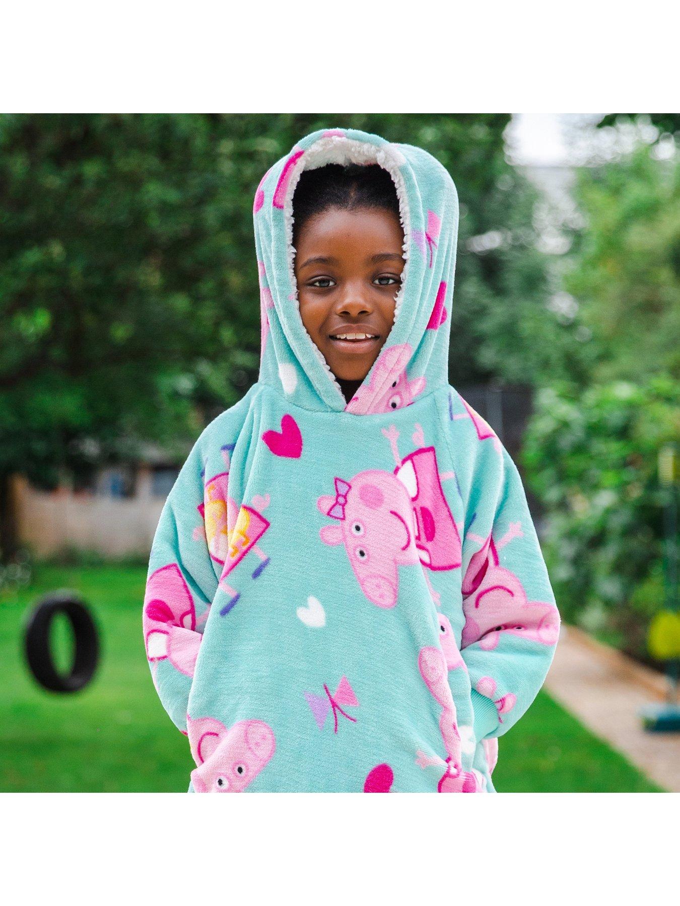  image of peppa-pig-hugzee-wearable-fleece-hoodie-in-blue-ndash-small