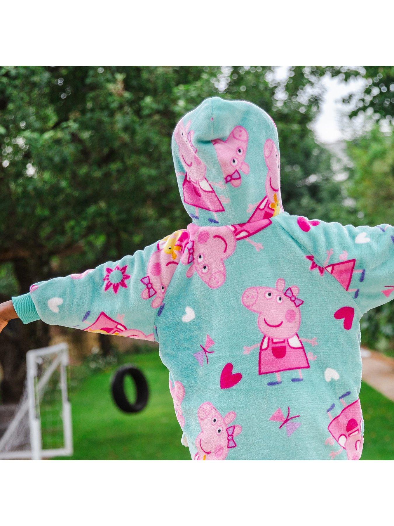  image of peppa-pig-hugzee-wearable-fleece-hoodie-in-blue-ndash-small