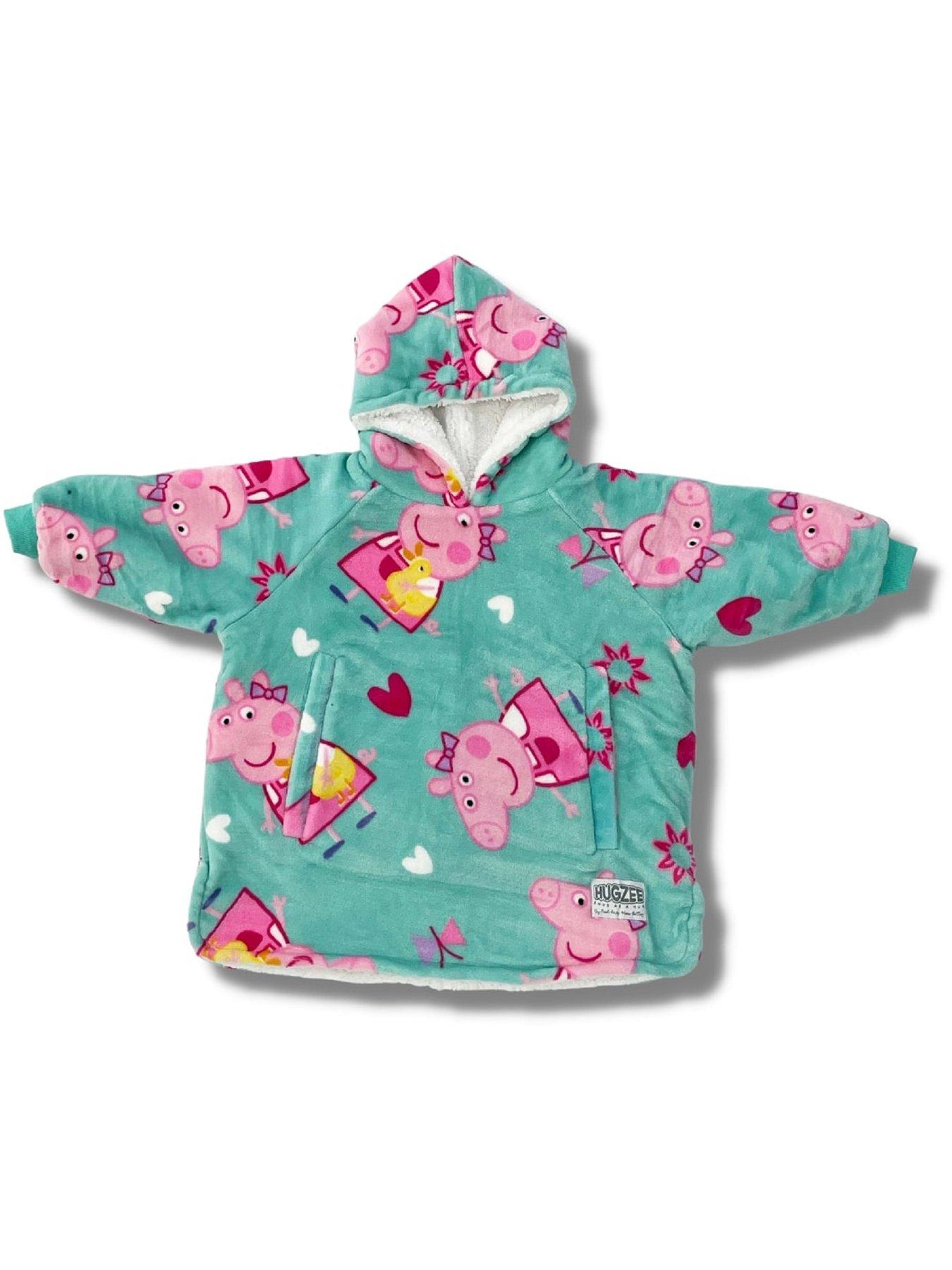  image of peppa-pig-hugzee-wearable-fleece-hoodie-in-blue-ndash-small
