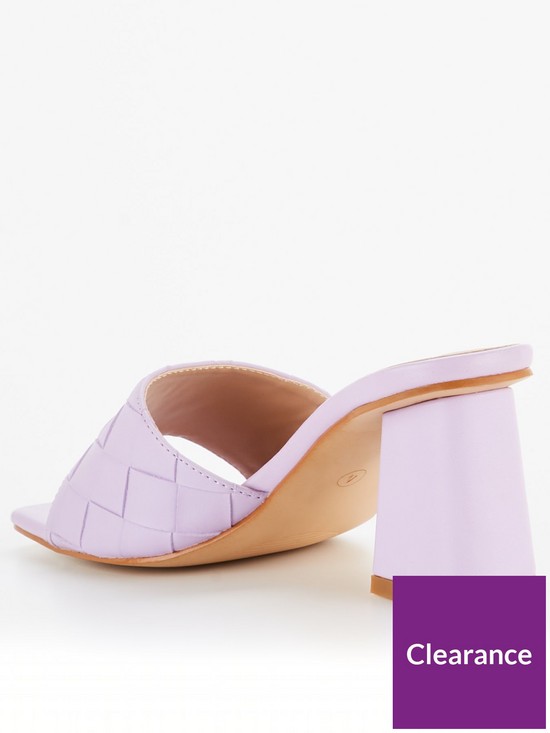 stillFront image of raid-albie-woven-heeled-mule-lilac