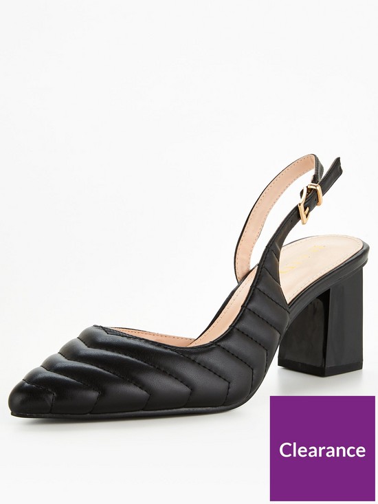 stillFront image of raid-wide-fit-adonis-quilted-heeled-shoe-black