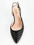  image of raid-wide-fit-adonis-quilted-heeled-shoe-black