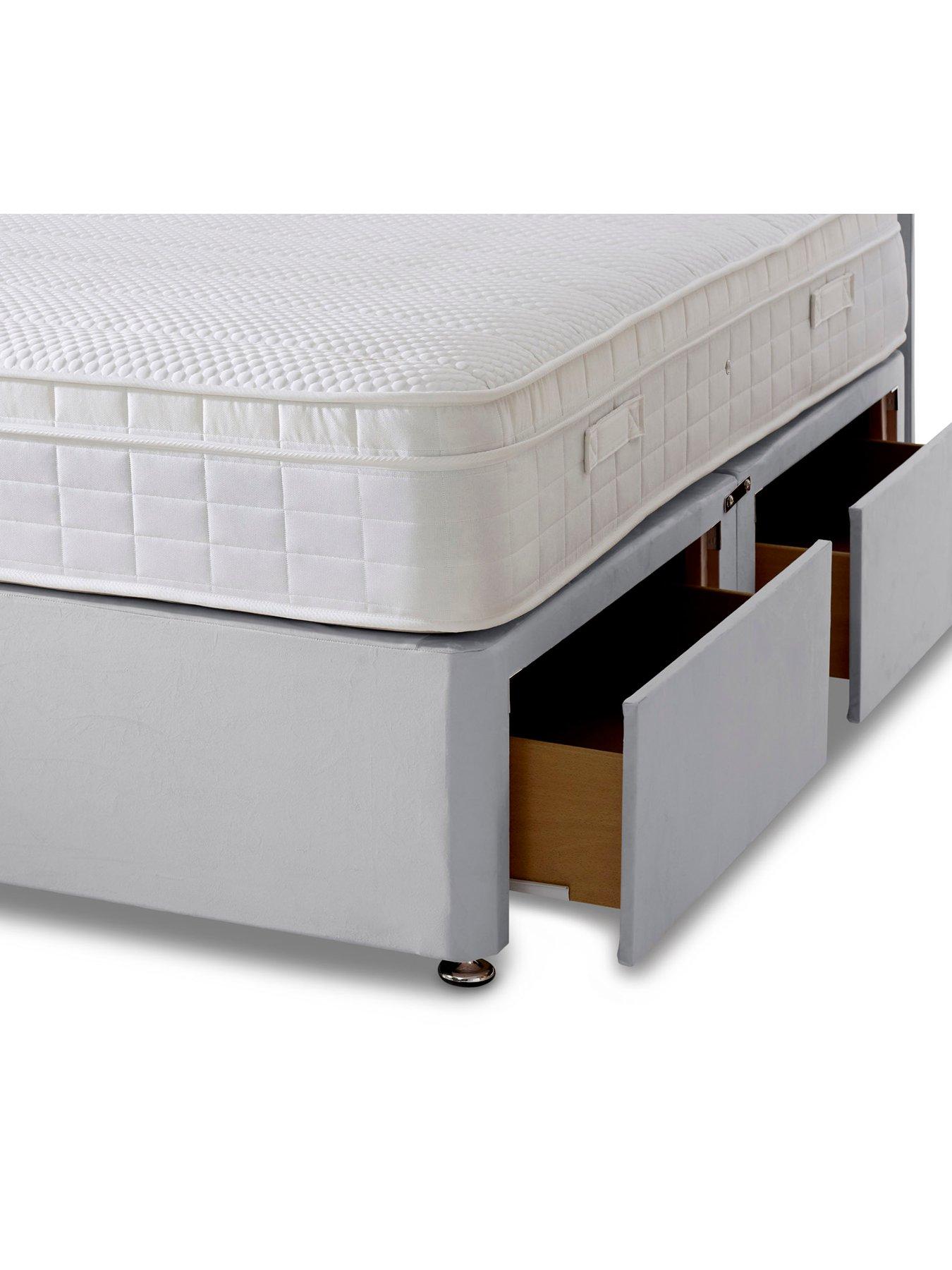 Image 6 of 7 of Shire Beds Liberty 1000 Pocket Memory Mattress and Upholstered Divan Base Bed Set (Headboard sold separately)&nbsp;- FSC&reg; Certified