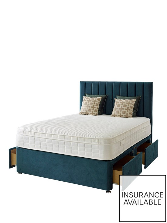 front image of shire-beds-liberty-1000-memory-double-4-dr-divan