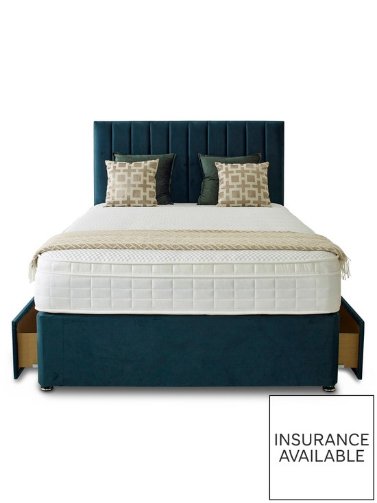 stillFront image of shire-beds-liberty-1000-memory-double-4-dr-divan