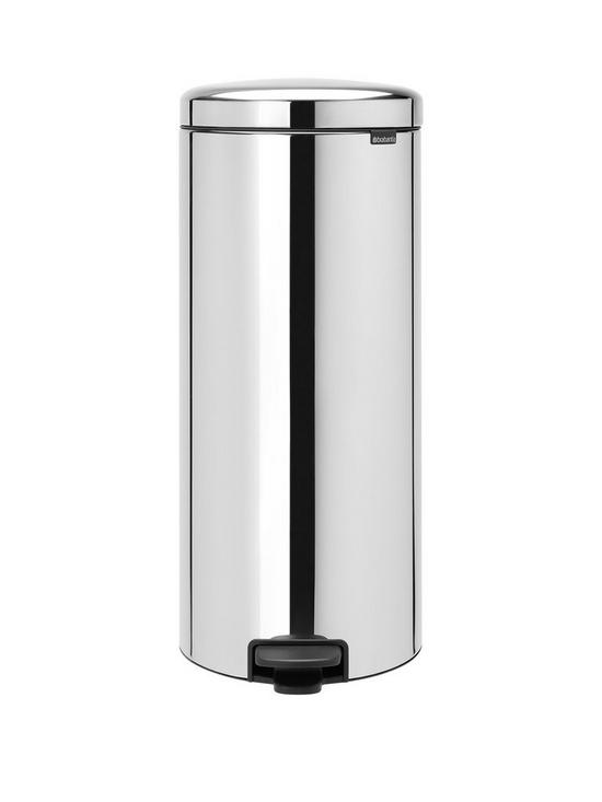 front image of brabantia-newicon-30-litre-stainless-steel-bin