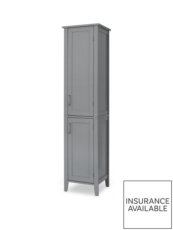 front image of teamson-home-mercer-linen-tower-cabinet