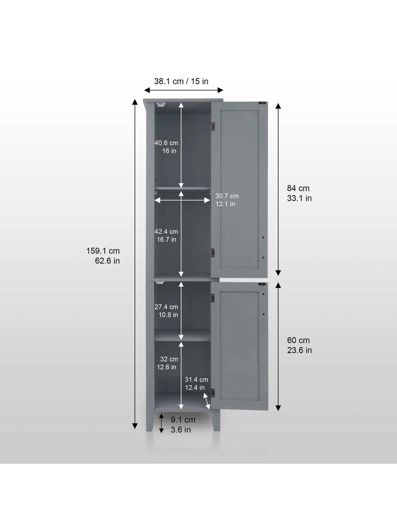  image of teamson-home-mercer-linen-tower-cabinet