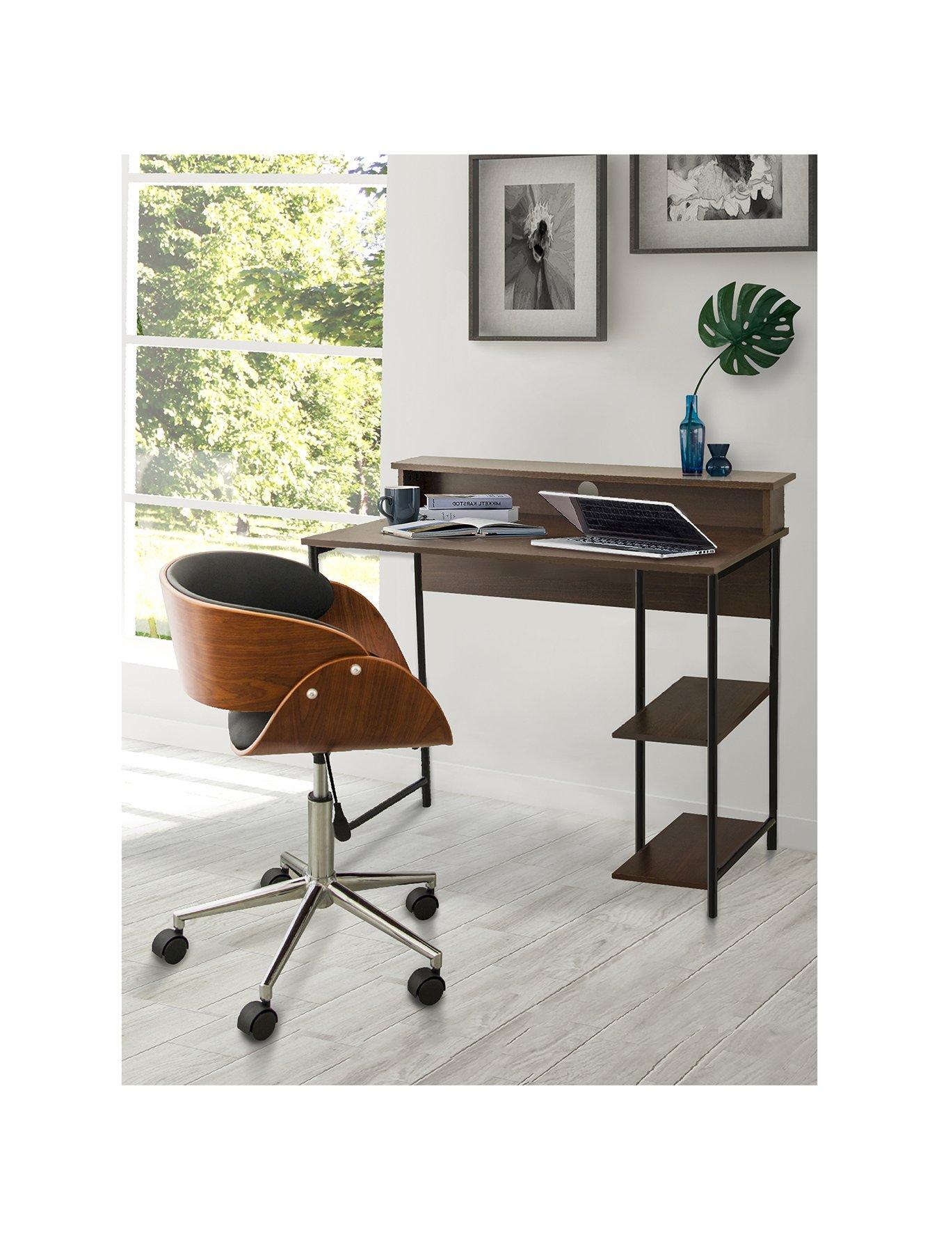 Teamson Home Versanora Office Desk w Shelves