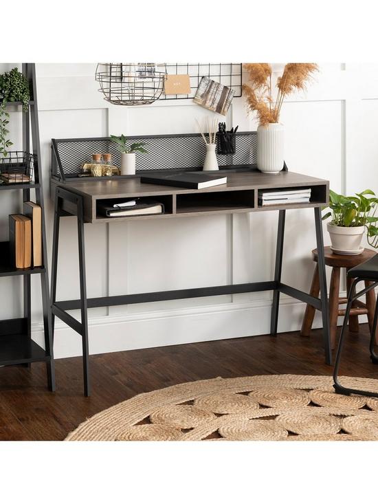stillFront image of lisburn-designs-lagan-office-desk-grey