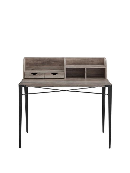 front image of lisburn-designs-dormer-office-desk-grey