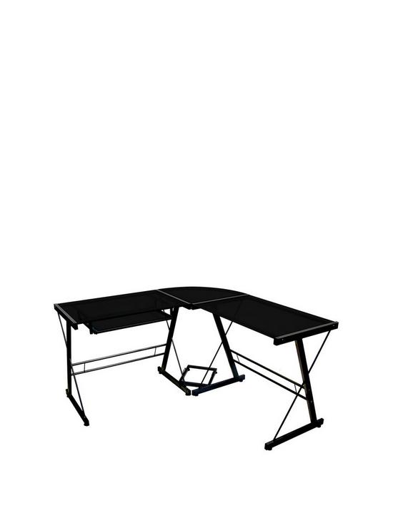 front image of lisburn-designs-wallace-corner-office-desk-black
