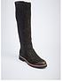  image of pod-bianca-knee-high-boots-black-suede