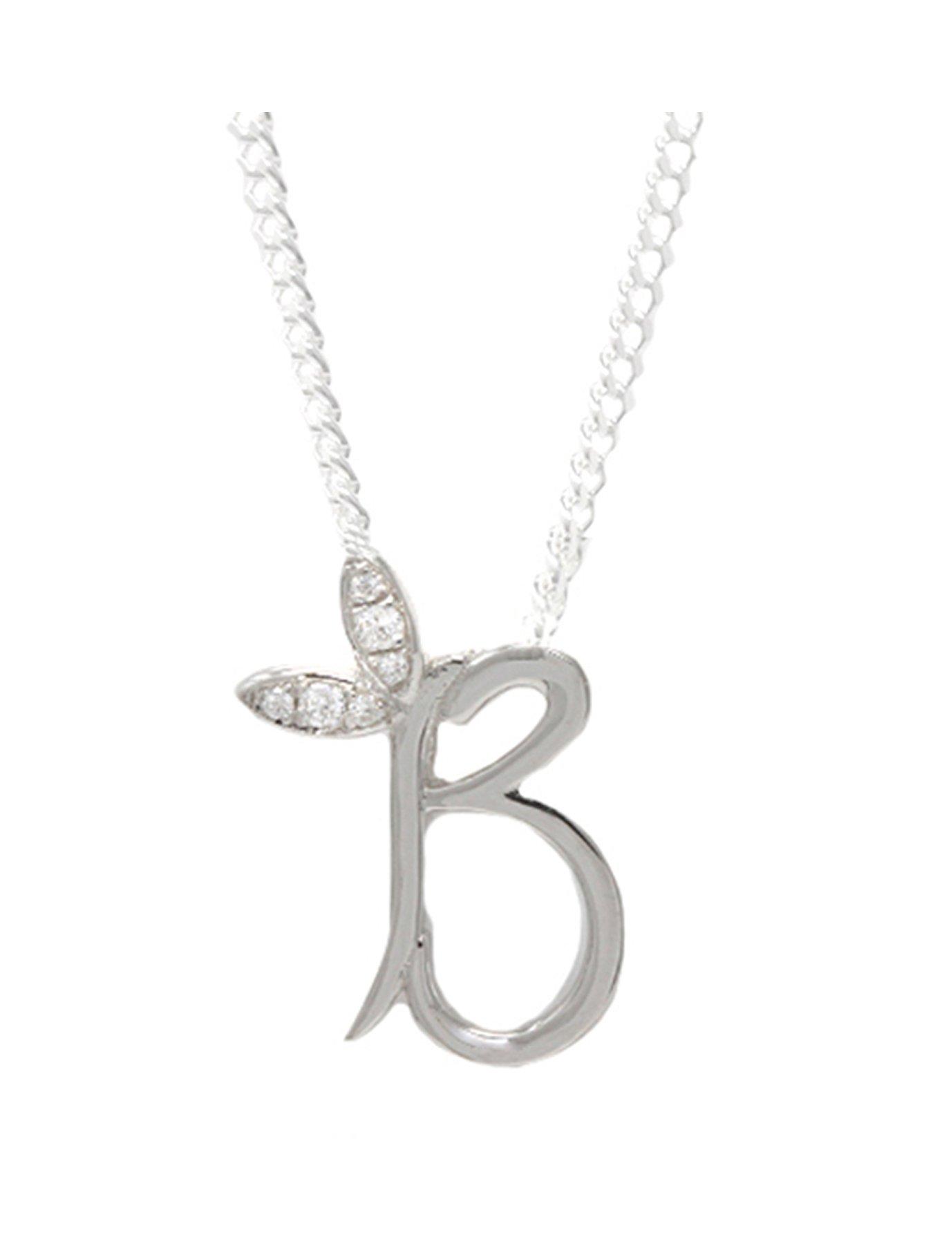 Say It With Mini Winged Initial Necklace