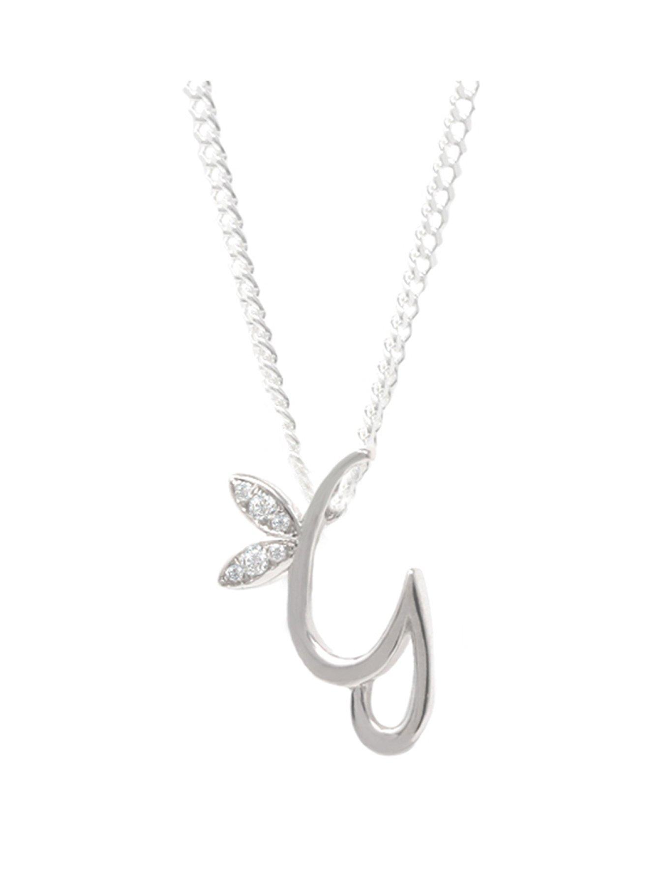 Say It With Mini Winged Initial Necklace