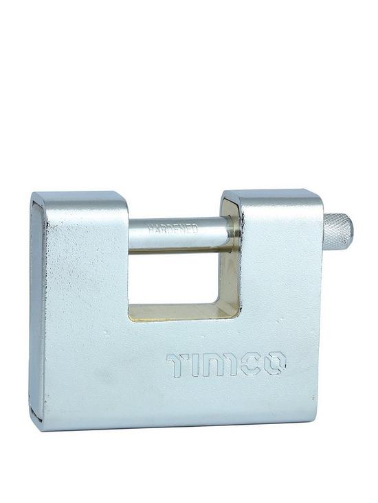 front image of timco-armoured-rectangular-padlock-90mm