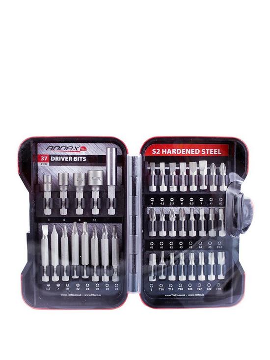 front image of timco-mixed-s2-driver-bit-set-37pc