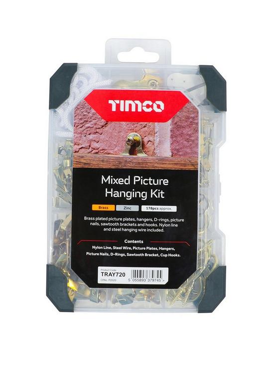 front image of timco-picture-hanging-kit-mixed-tray-179pcs
