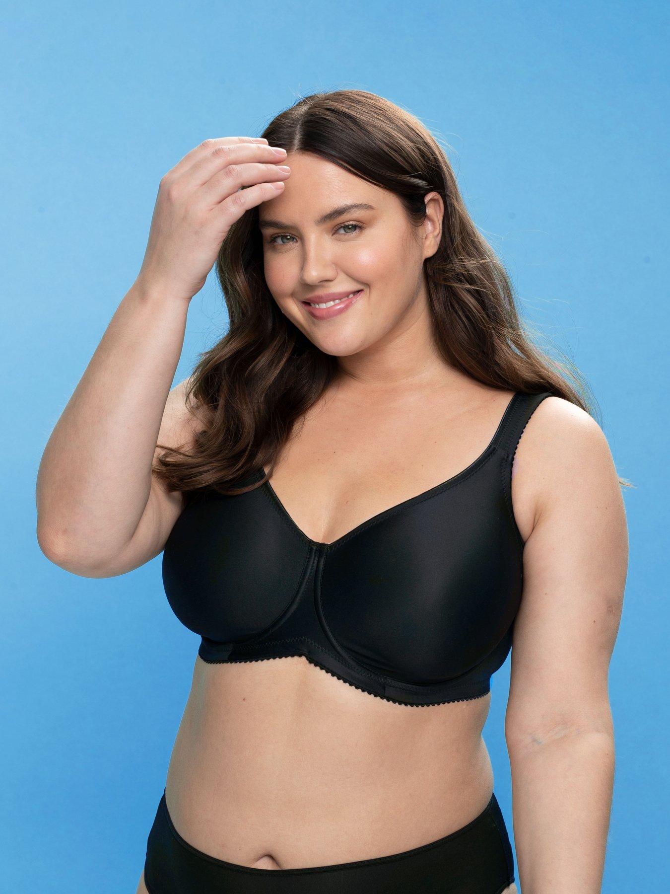 Stay Fresh Underwired Moulded Strap Bra - Black