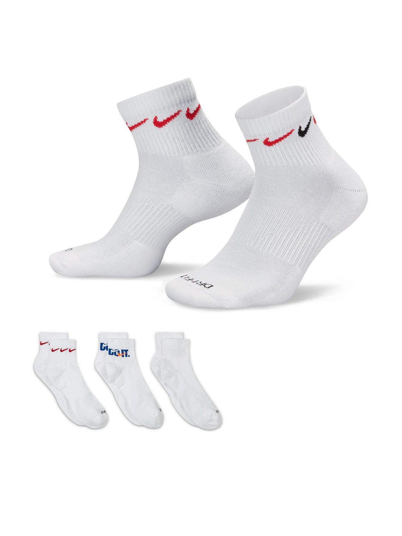 No Nonsense Men's Cushioned Ankle Active Socks – White, 3 ct