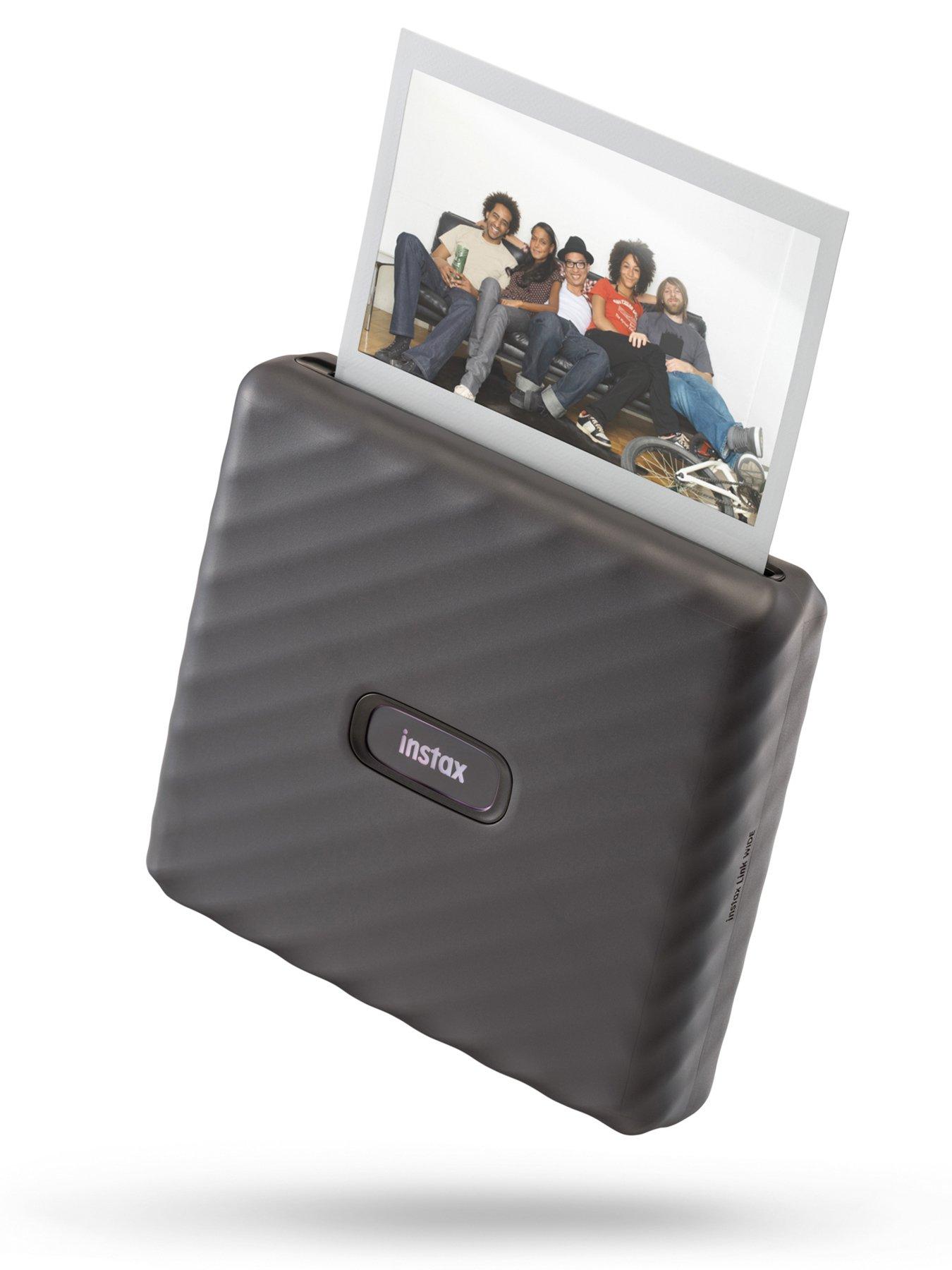  image of fujifilm-instax-link-wide-printer-40-shots-mocha-gray